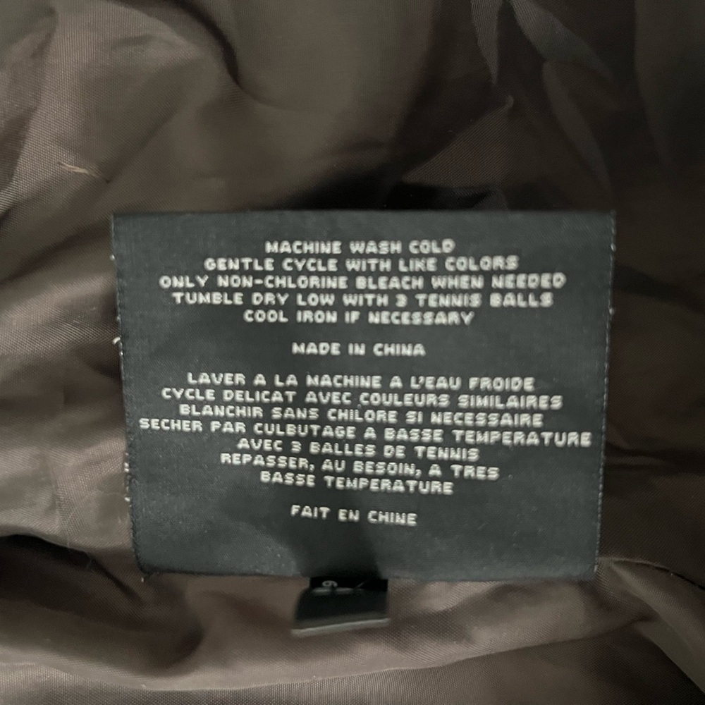 Marc New York Andrew Marc Grey Brown Down Puffer Jacket Size Medium Large - Picture 5 of 5